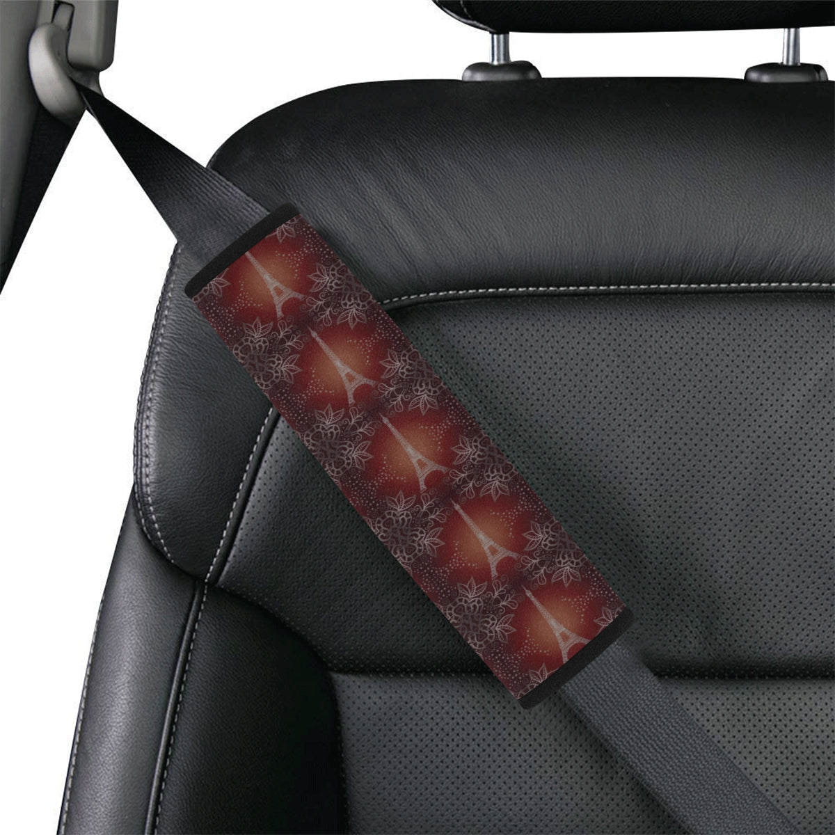 Eiffel Tower Drawing Print Car Seat Belt Cover