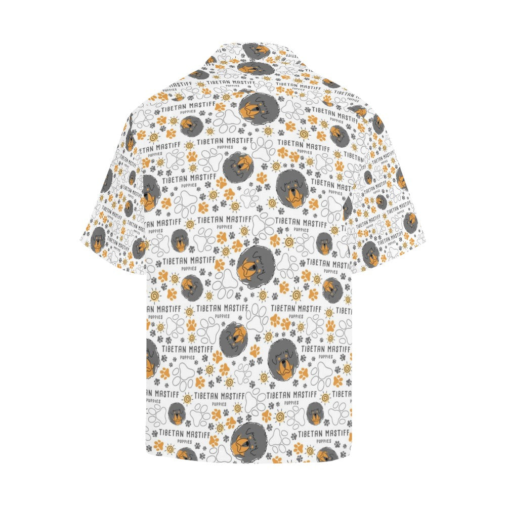 Tibetan Mastiffs Print Design LKS302 Men's Hawaiian Shirt