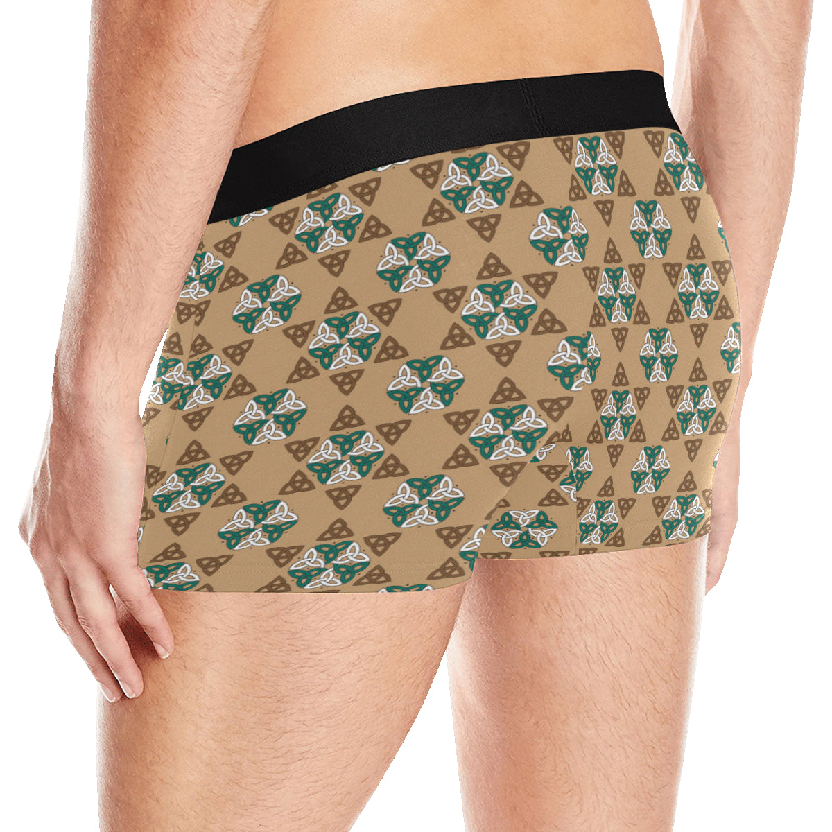 Celtic Pattern Print Design 08 Men's Boxer Briefs