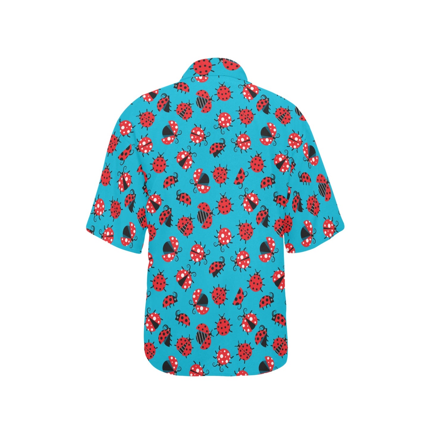 Ladybug Action Print Pattern Women's Hawaiian Shirt