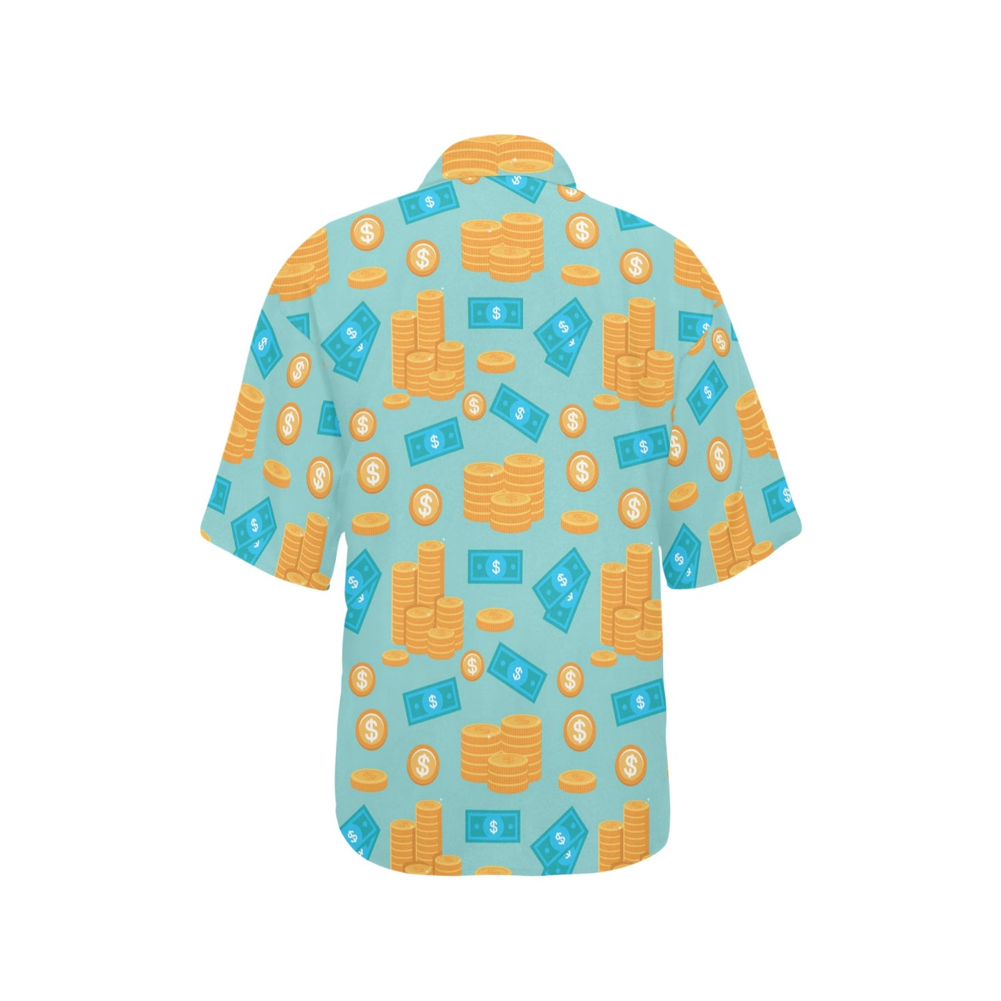 Money Pattern Print Design 03 Women's Hawaiian Shirt
