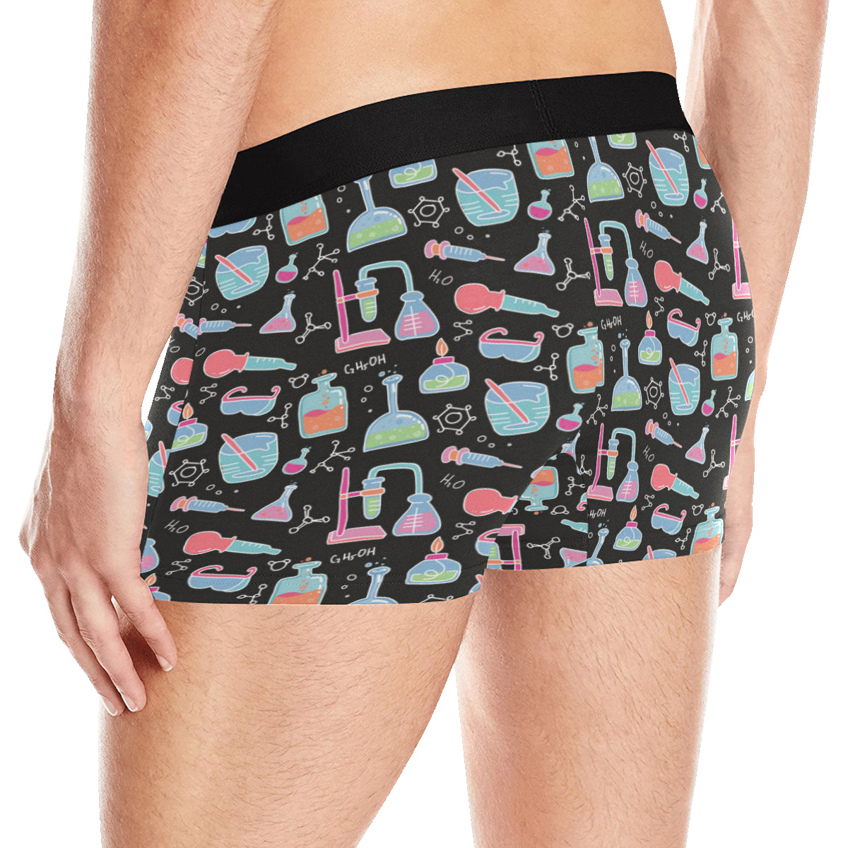 Chemical Pattern Print Design 06 Men's Boxer Briefs