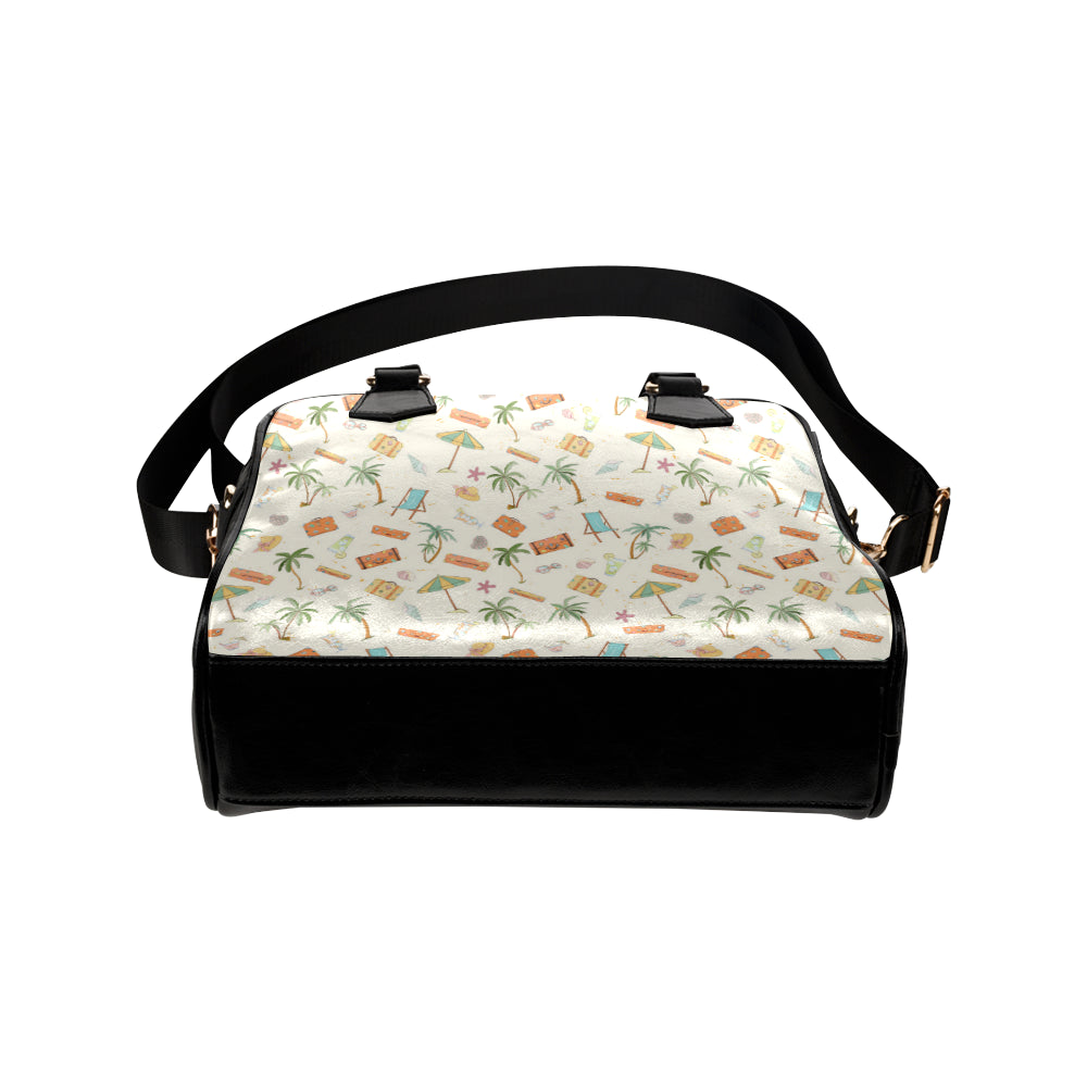 Beach Themed Pattern Print Design 05 Shoulder Handbag