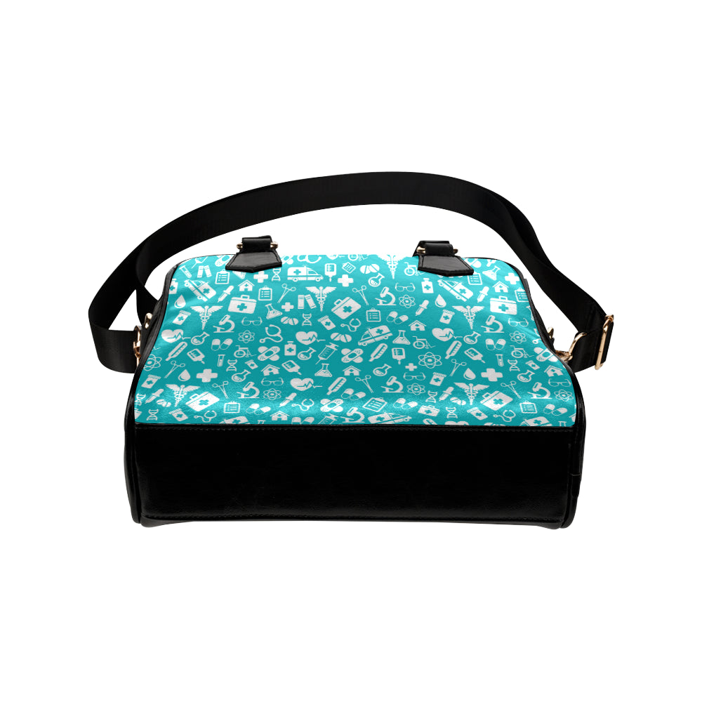 Medical Pattern Print Design 04 Shoulder Handbag
