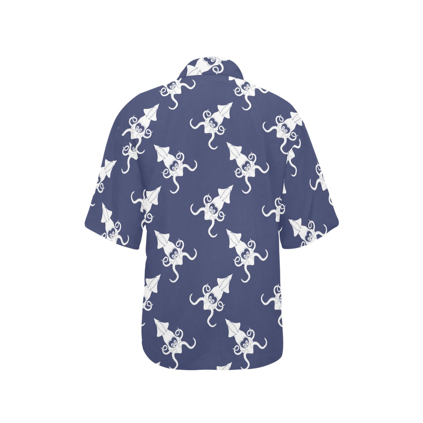 Giant Squid Pattern Print Design 02 Women's Hawaiian Shirt