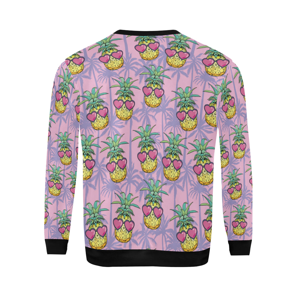 Pineapple Pattern Print Design PP06 Men Long Sleeve Sweatshirt