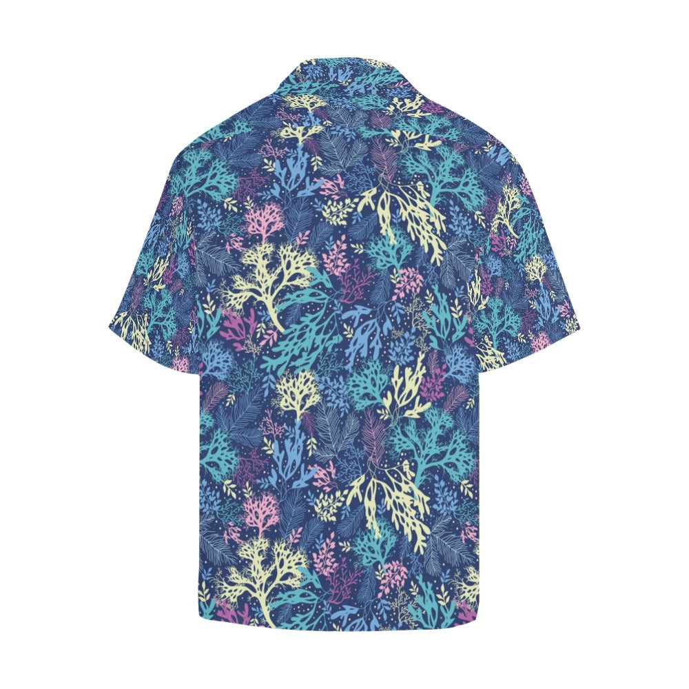 Seaweed Print Design LKS301 Men's Hawaiian Shirt