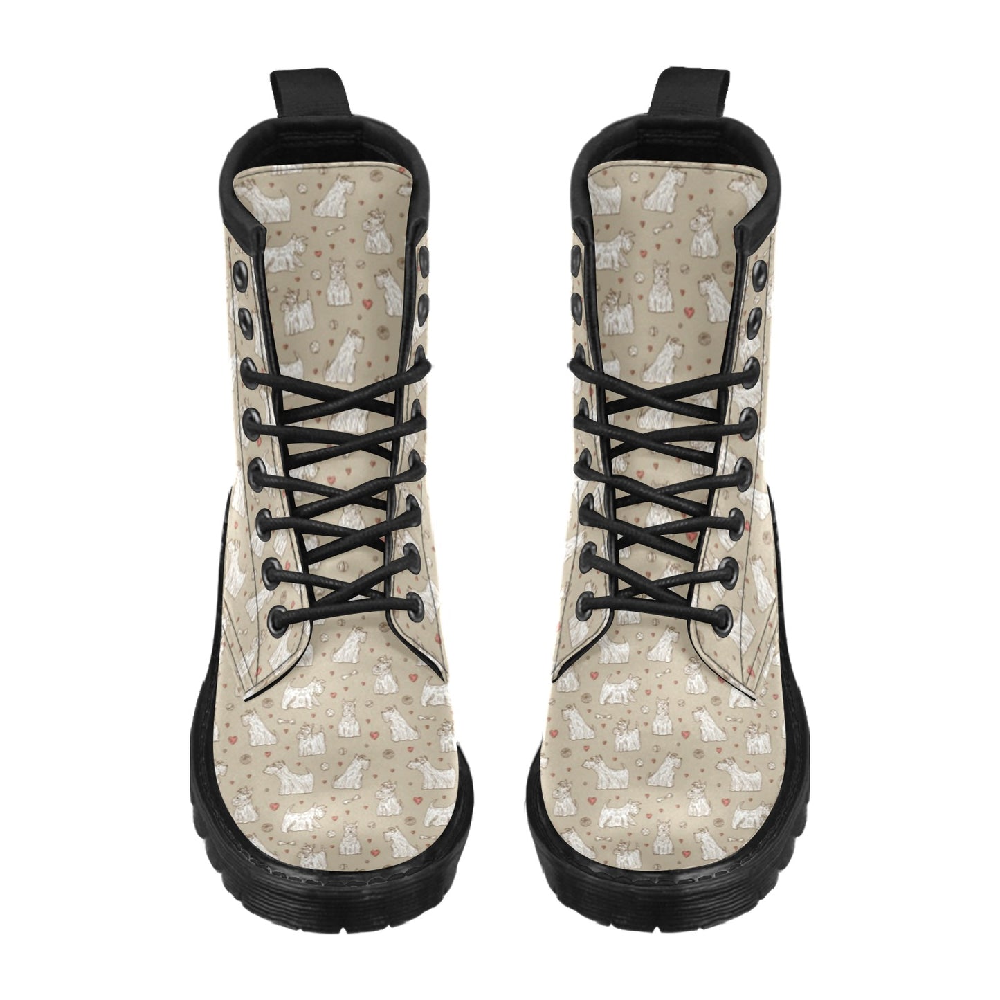 Scottish Terriers Print Design LKS3017 Women's Boots