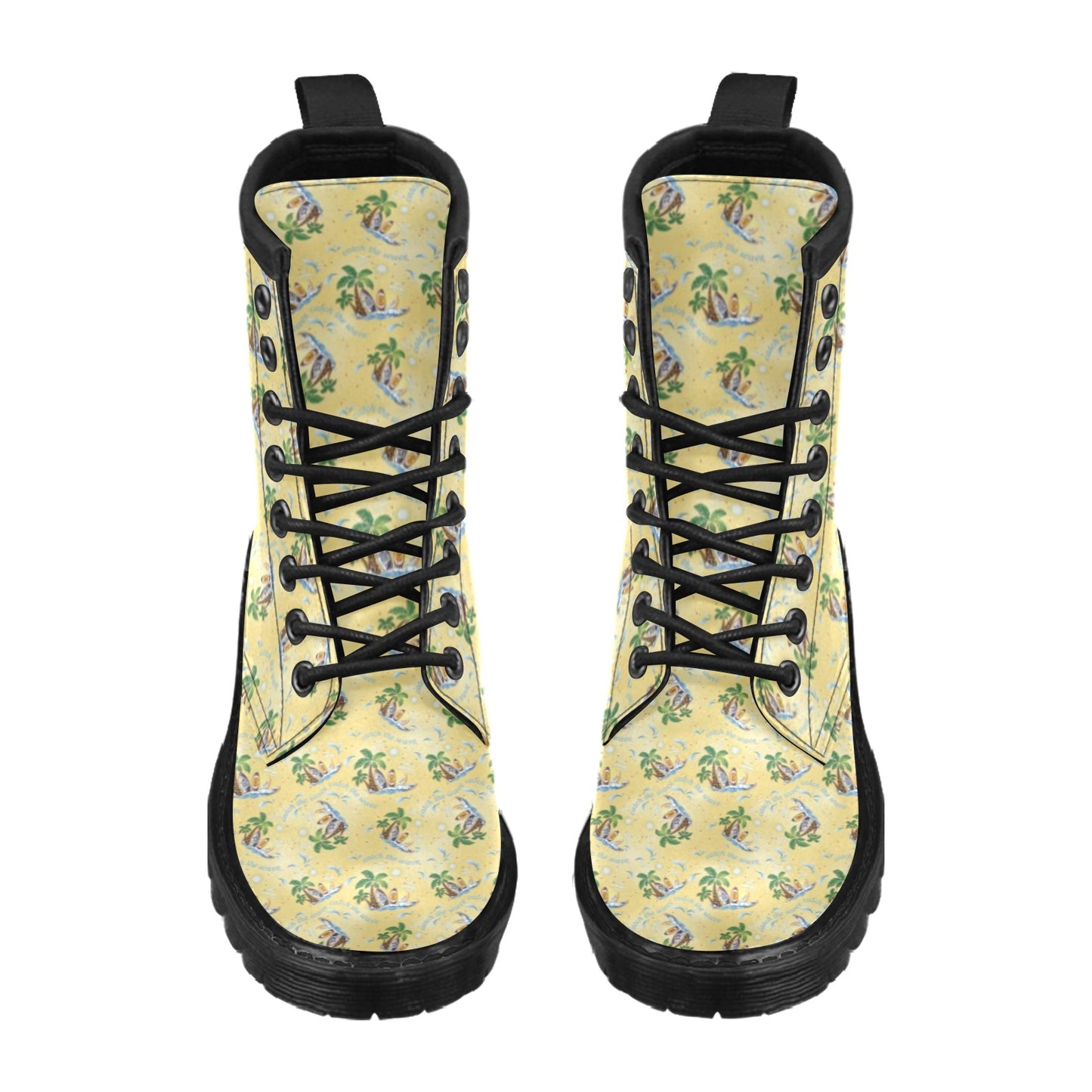 Surf Catch the Wave Design Women's Boots
