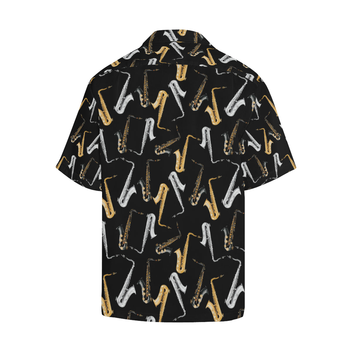 Saxophone Pattern Print Design 01 Men's Hawaiian Shirt