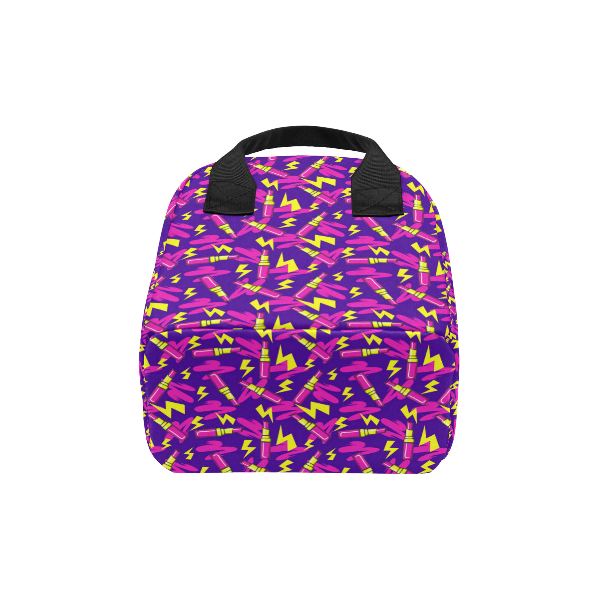Lipstick Pattern Print Design LT04 Insulated Lunch Bag