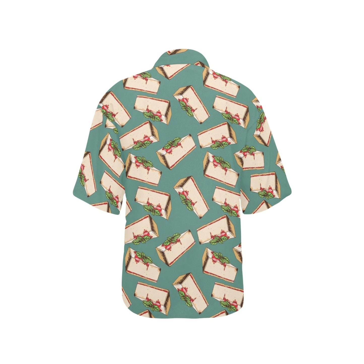 Cheesecake Pattern Print Design CK02 Women's Hawaiian Shirt
