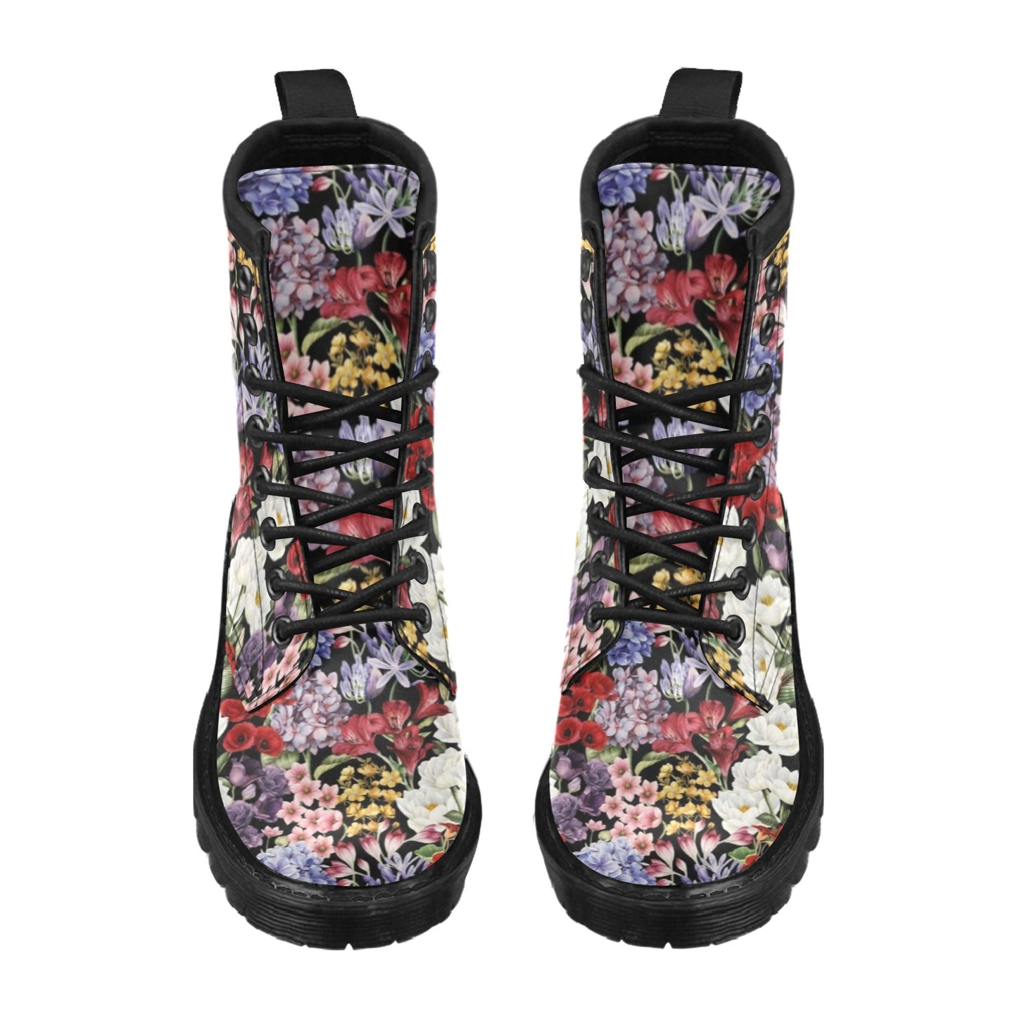 Summer Floral Pattern Print Design SF04 Women's Boots