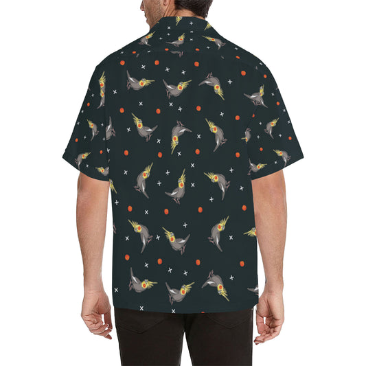 Cockatiel Pattern Print Design 02 Men's Hawaiian Shirt