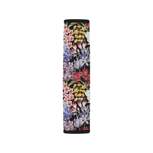 Summer Floral Pattern Print Design SF04 Car Seat Belt Cover