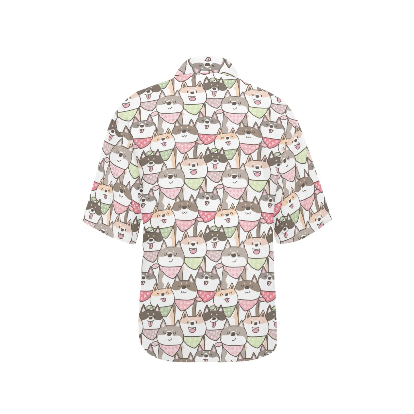 Shiba Inu Print Design LKS305 Women's Hawaiian Shirt