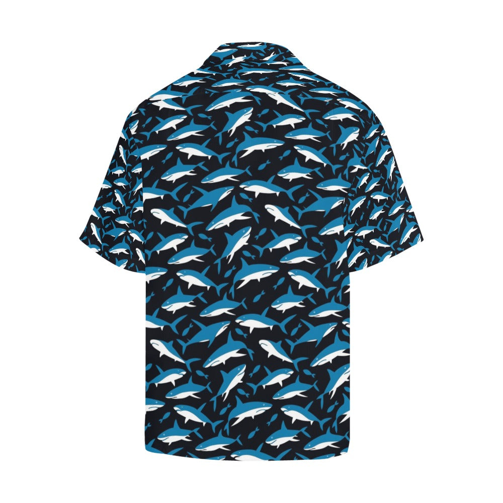 Shark Print Design LKS303 Men's Hawaiian Shirt