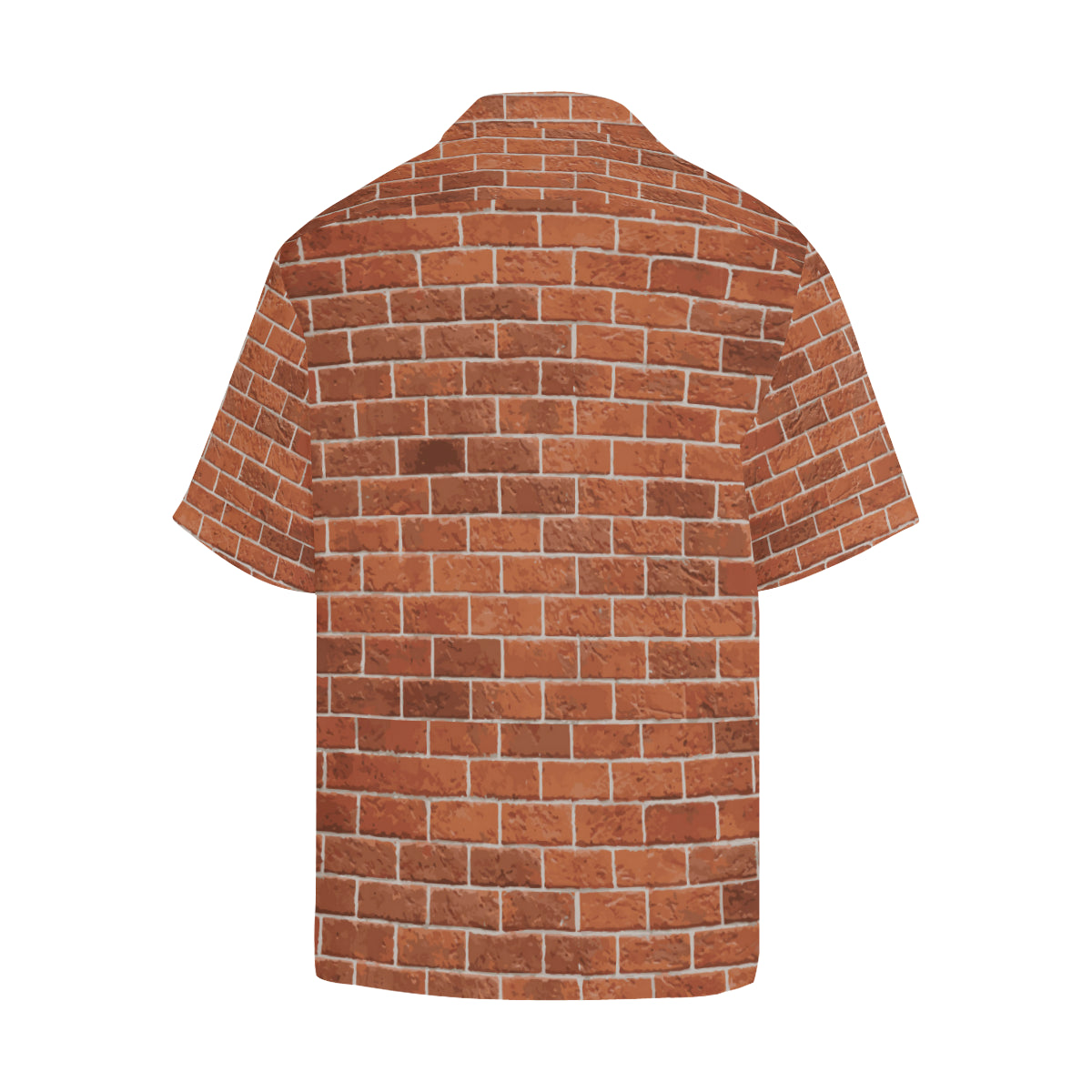 Brick Brown Pattern Print Design 02 Men's Hawaiian Shirt