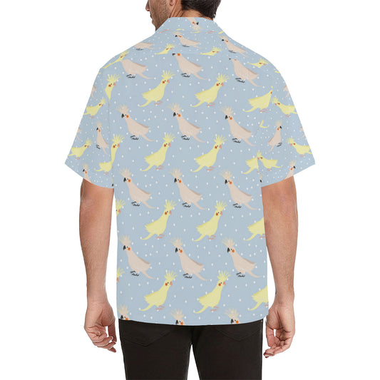 Cockatiel Pattern Print Design 03 Men's Hawaiian Shirt