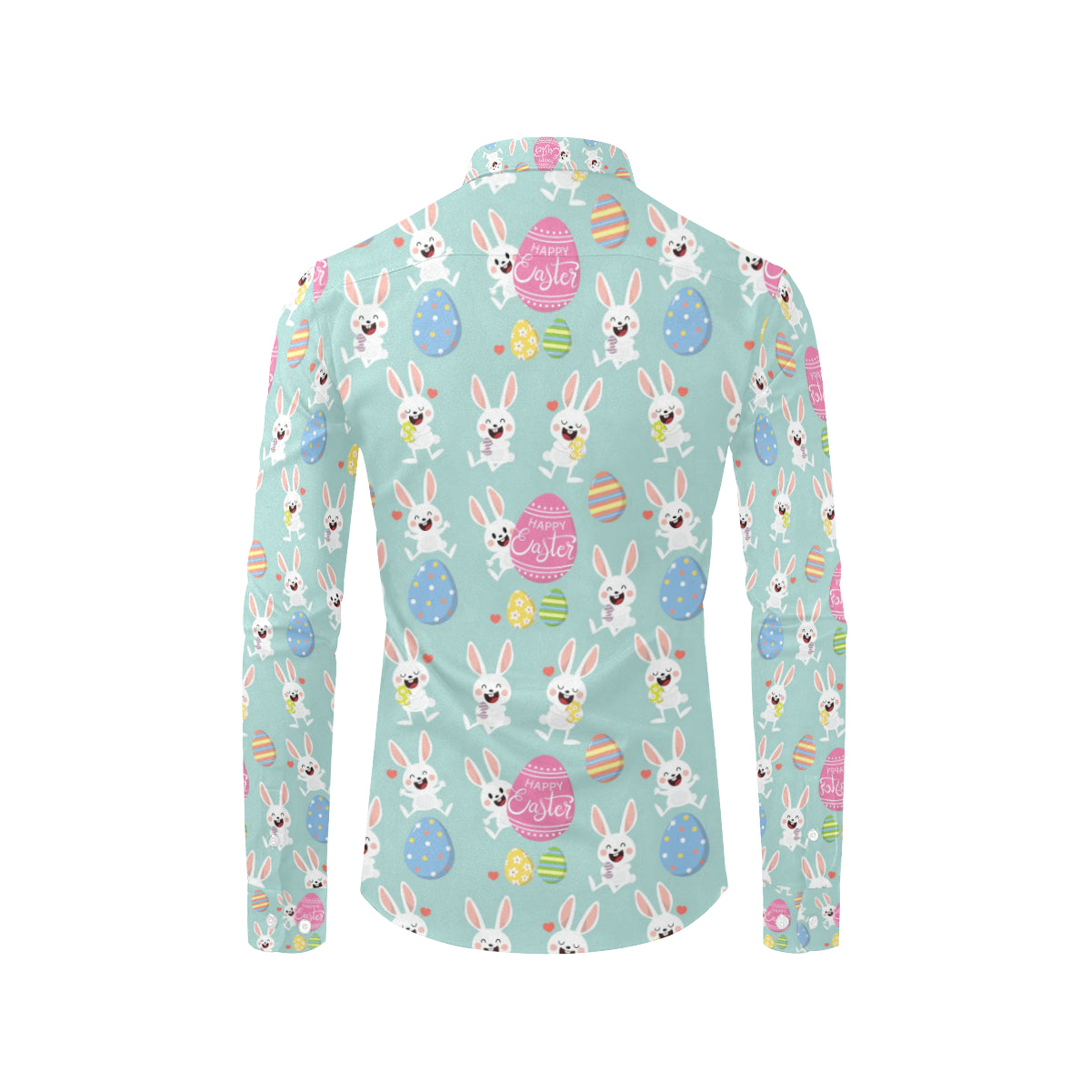 Easter Eggs Pattern Print Design RB014 Men's Long Sleeve Shirt