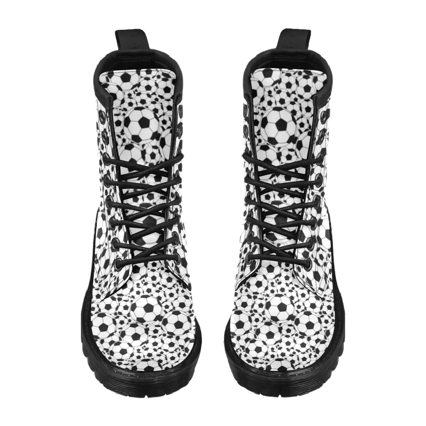 Soccer Ball Print Design LKS301 Women's Boots