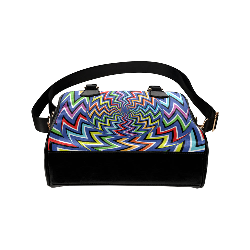 Optical illusion Pattern Print Design A02 Shoulder Handbag