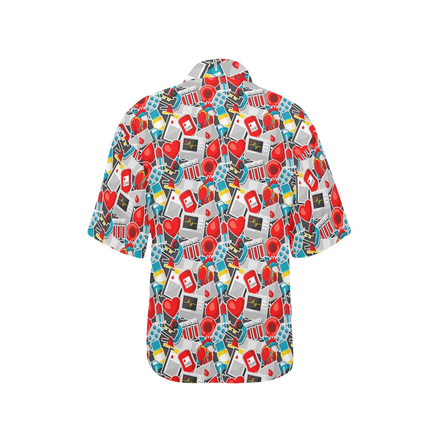 Phlebotomist Medical Themed Women's Hawaiian Shirt