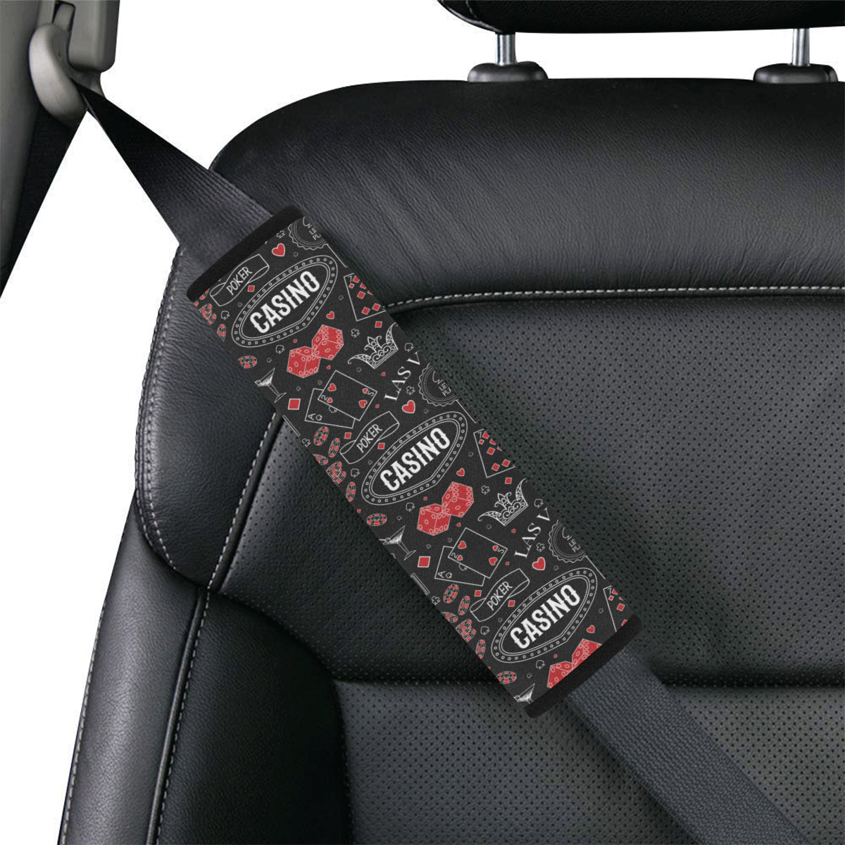 Casino Pattern Print Design 04 Car Seat Belt Cover
