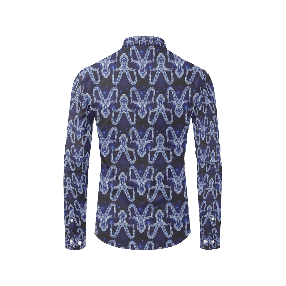 Capricorn Zodiac Pattern Print Design 03 Men's Long Sleeve Shirt