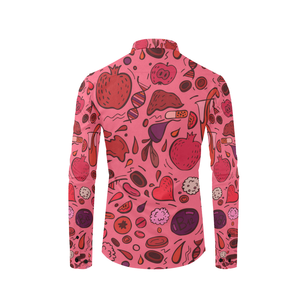 Phlebotomist Pattern Print Design A01 Men's Long Sleeve Shirt