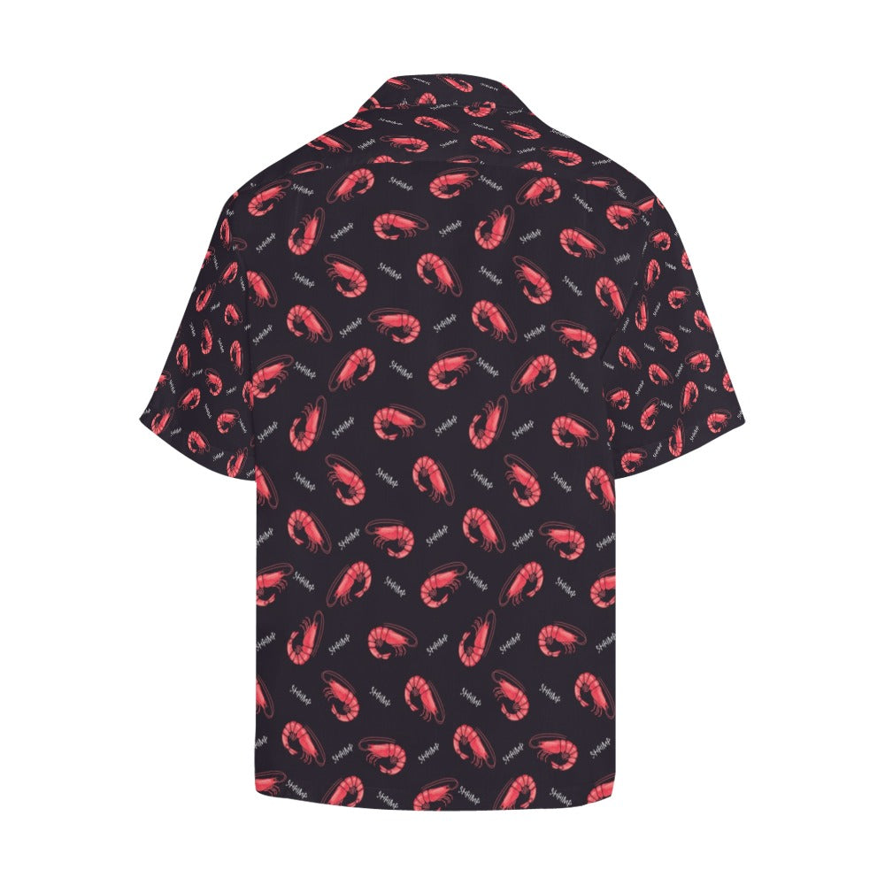 Shrimp Print Design LKS302 Men's Hawaiian Shirt