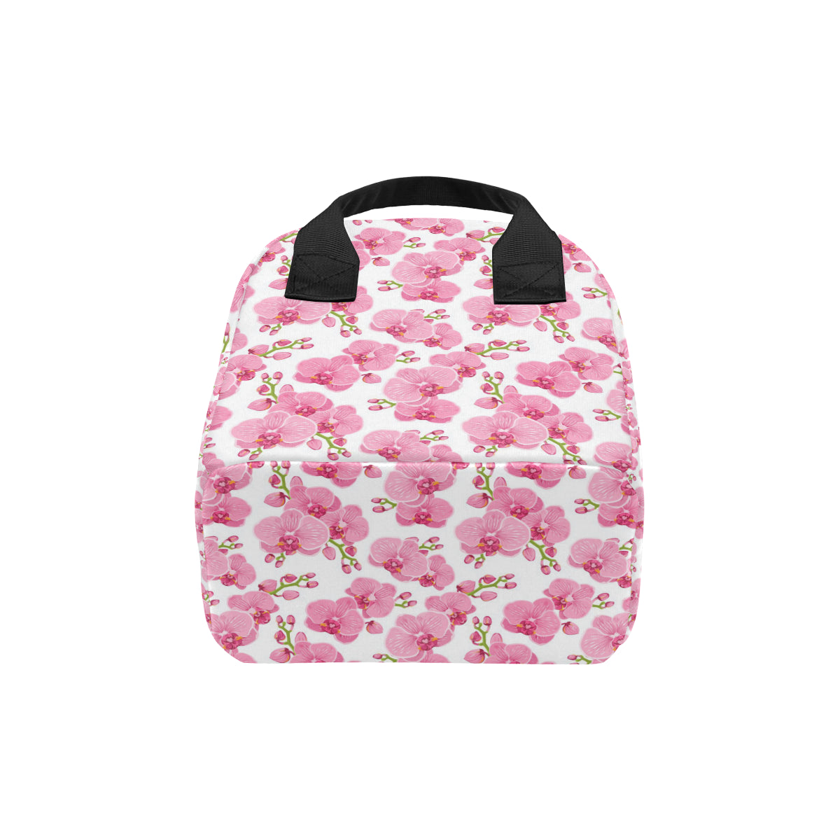 Orchid Pink Pattern Print Design OR07 Insulated Lunch Bag