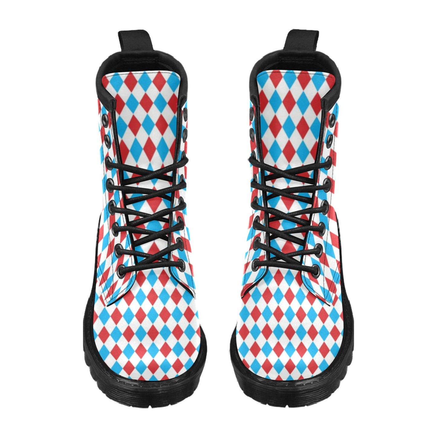 Harlequin Print Design LKS402 Women's Boots