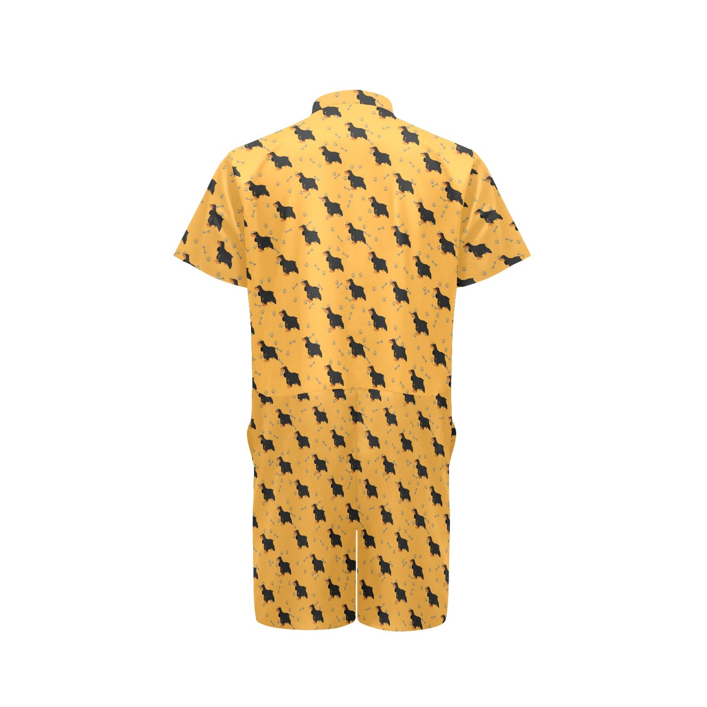 Cocker Pattern Print Design 01 Men's Romper