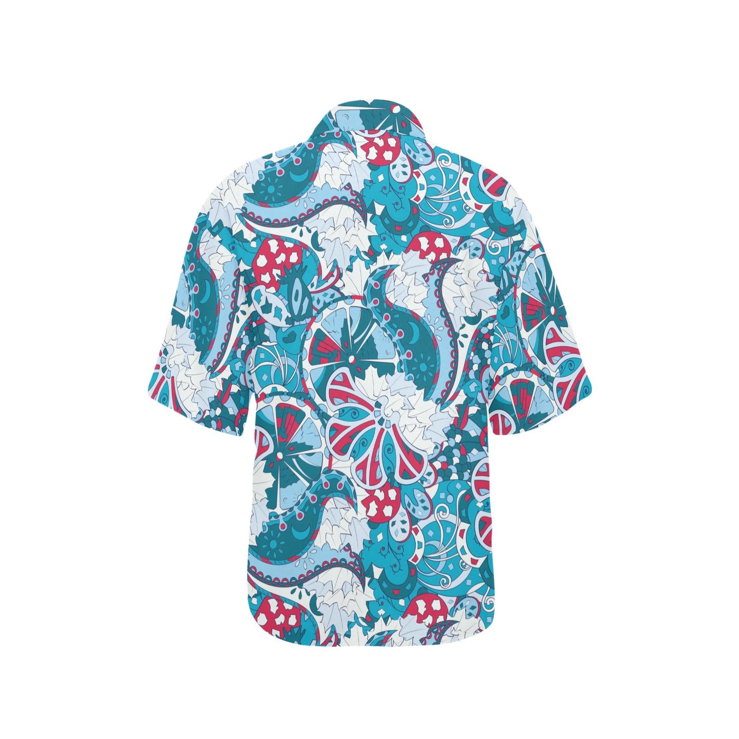 Funky Retro Pattern Print Design A05 Women's Hawaiian Shirt