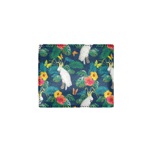 Cockatoo Tropical Pattern Print Design 02 Men's ID Card Wallet