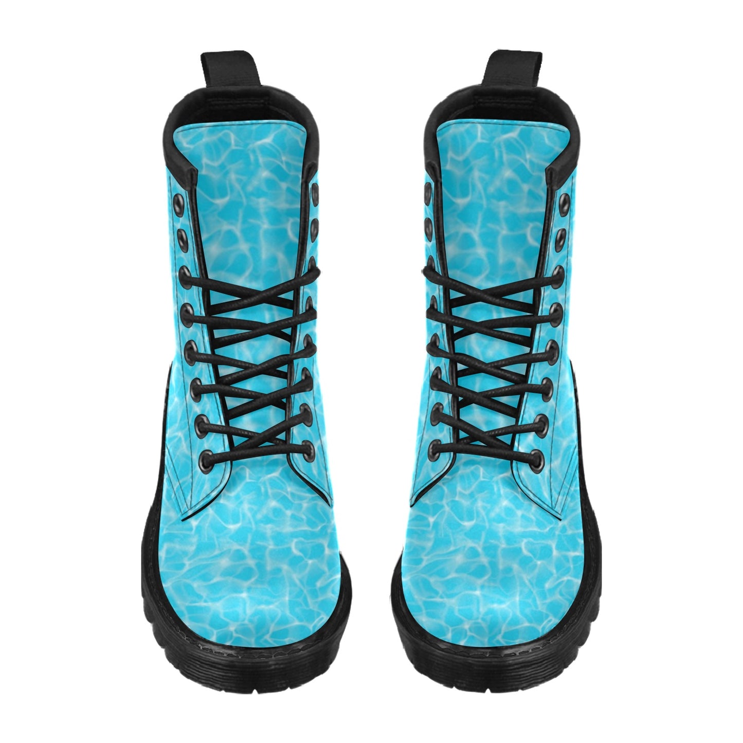 Swimming Pool Texture Print Design LKS301 Women's Boots