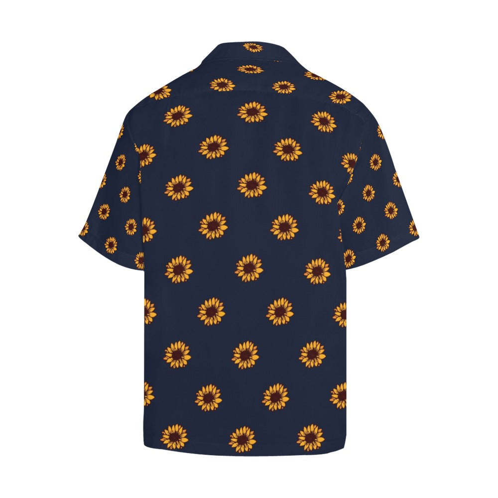 Sunflower Print Design LKS304 Men's Hawaiian Shirt