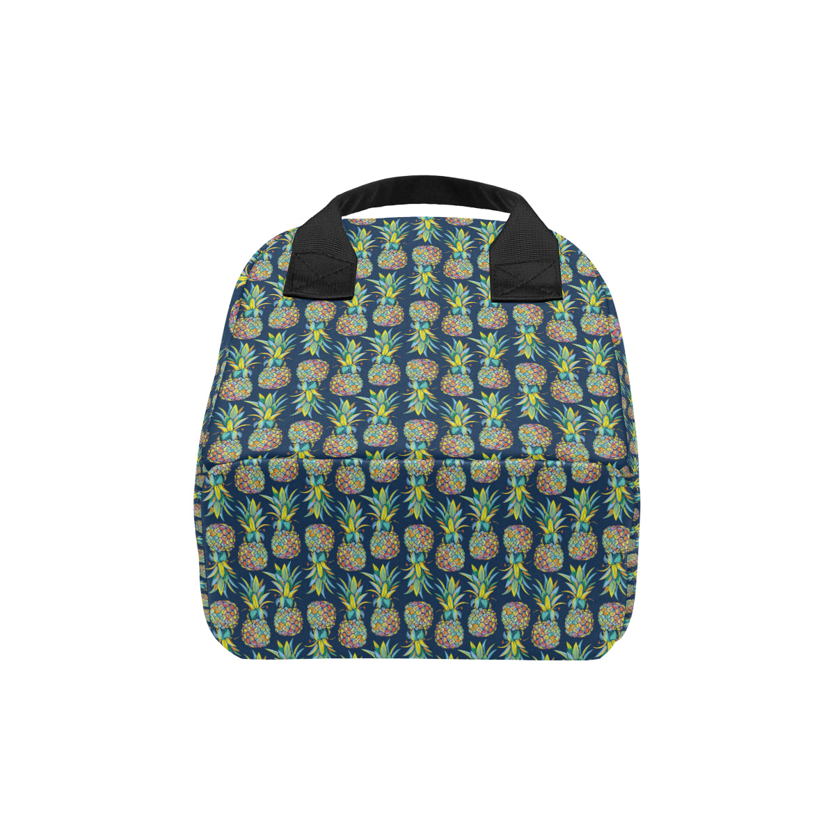 Pineapple Color Art Insulated Lunch Bag