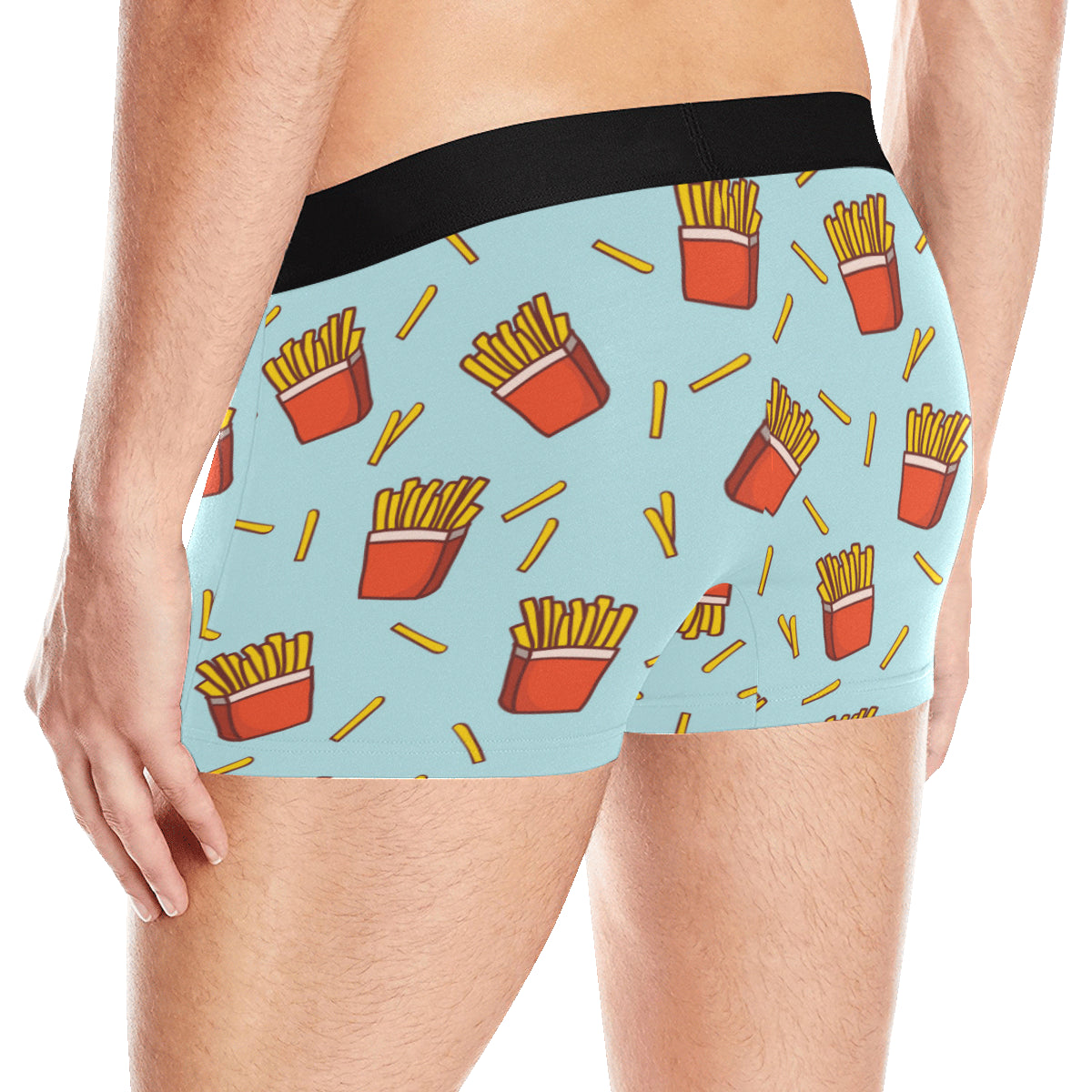 French Fried Pattern Print Design 02 Men's Boxer Briefs