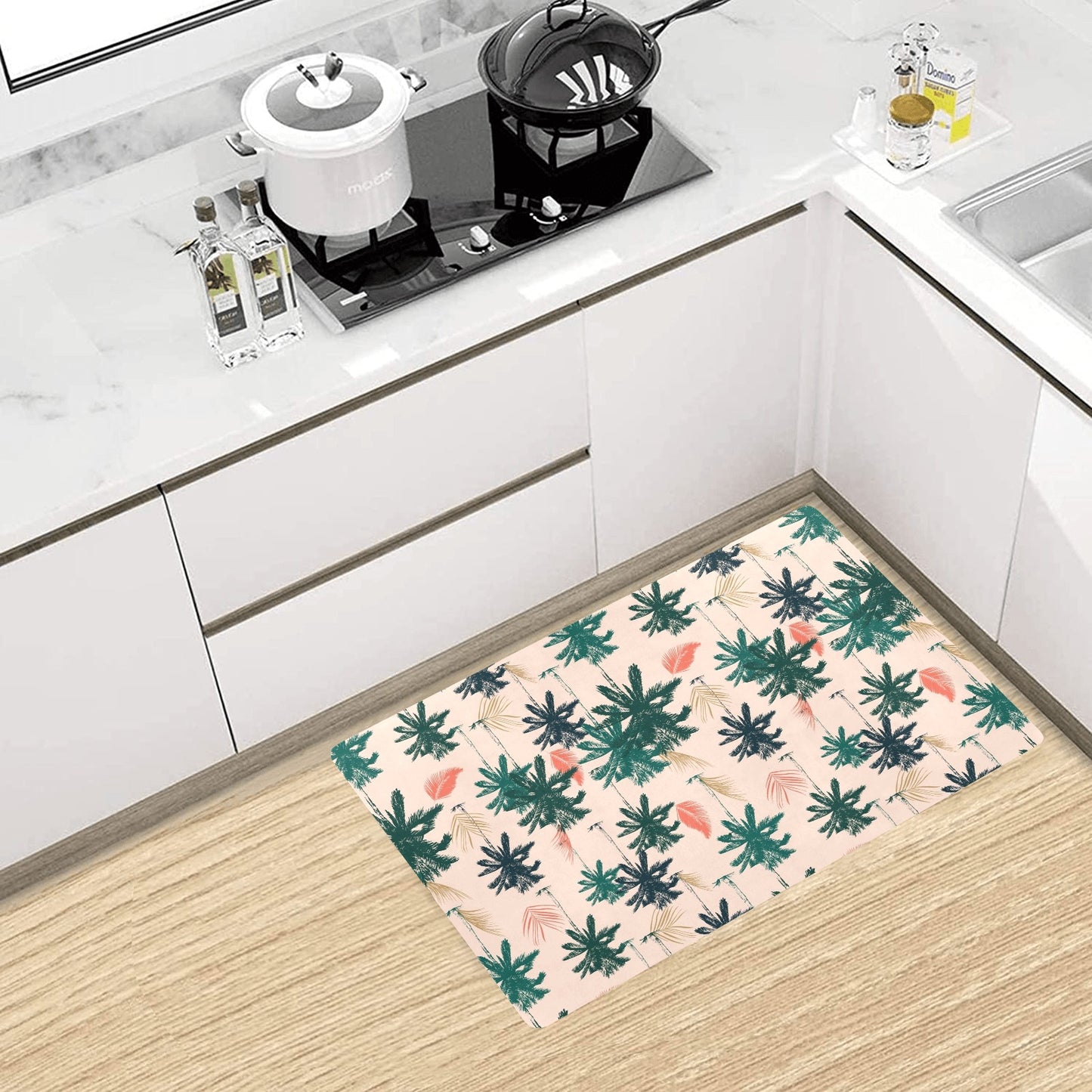 Palm Tree Pattern Print Design PT014 Kitchen Mat