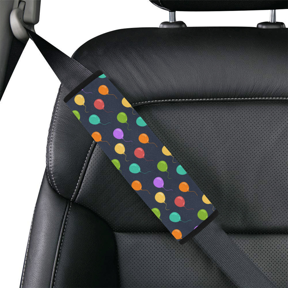 Ballon Colorful Pattern Print Design 03 Car Seat Belt Cover