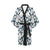 Amaryllis Pattern Print Design AL02 Women Kimono Robe