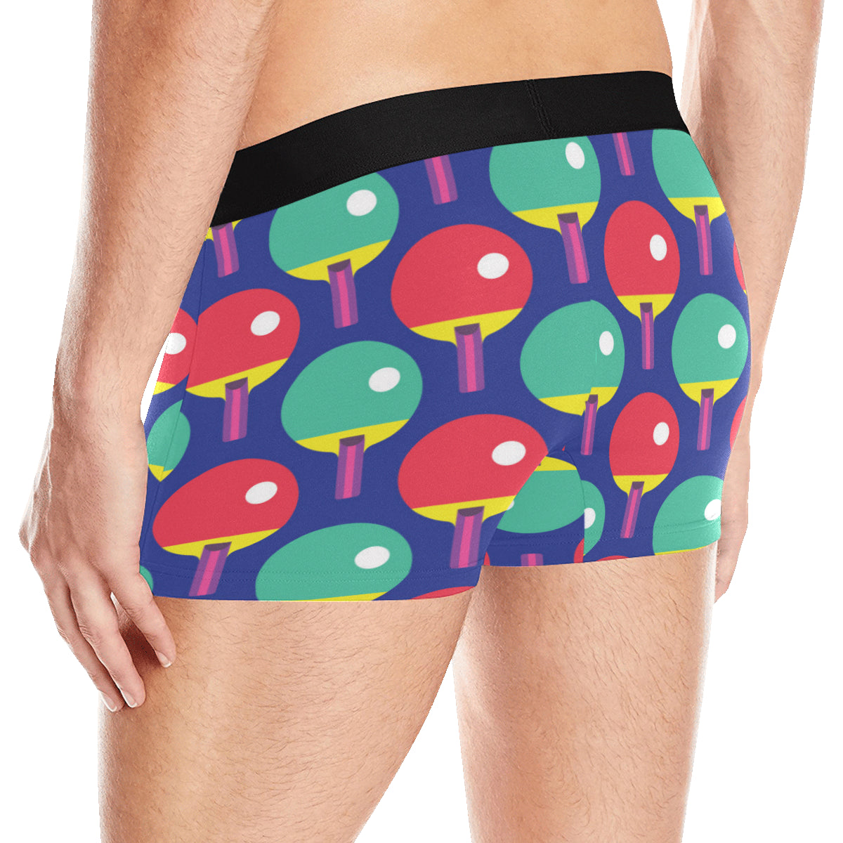 Ping Pong Pattern Print Design A03 Men's Boxer Briefs