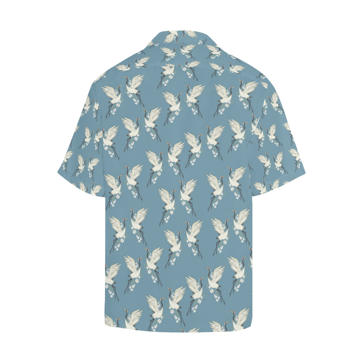 Crane Pattern Print Design 05 Men's Hawaiian Shirt