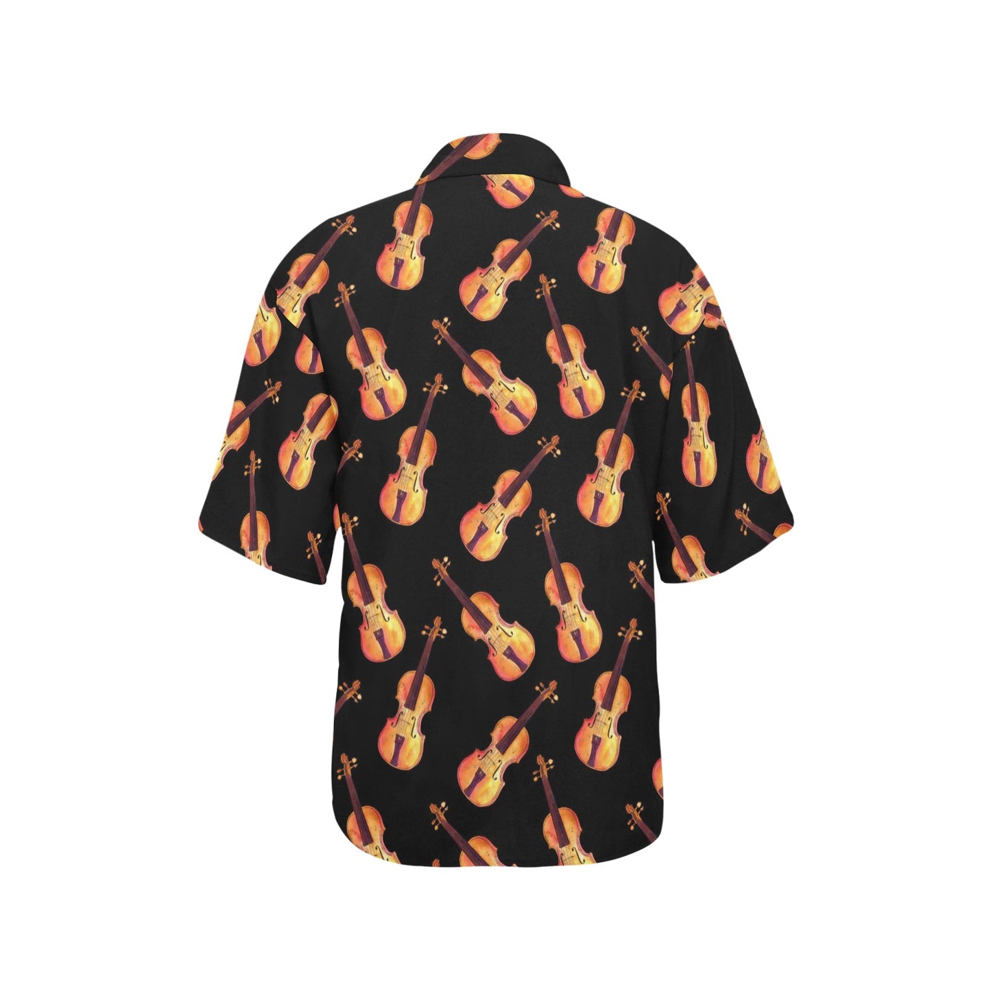 Violin Pattern Print Design 04 Women's Hawaiian Shirt