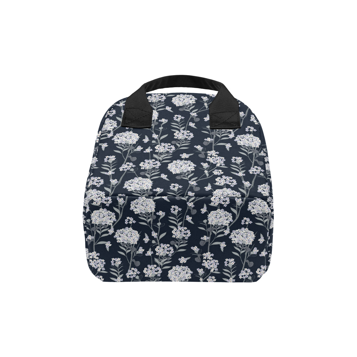 Hydrangea Pattern Print Design HD07 Insulated Lunch Bag