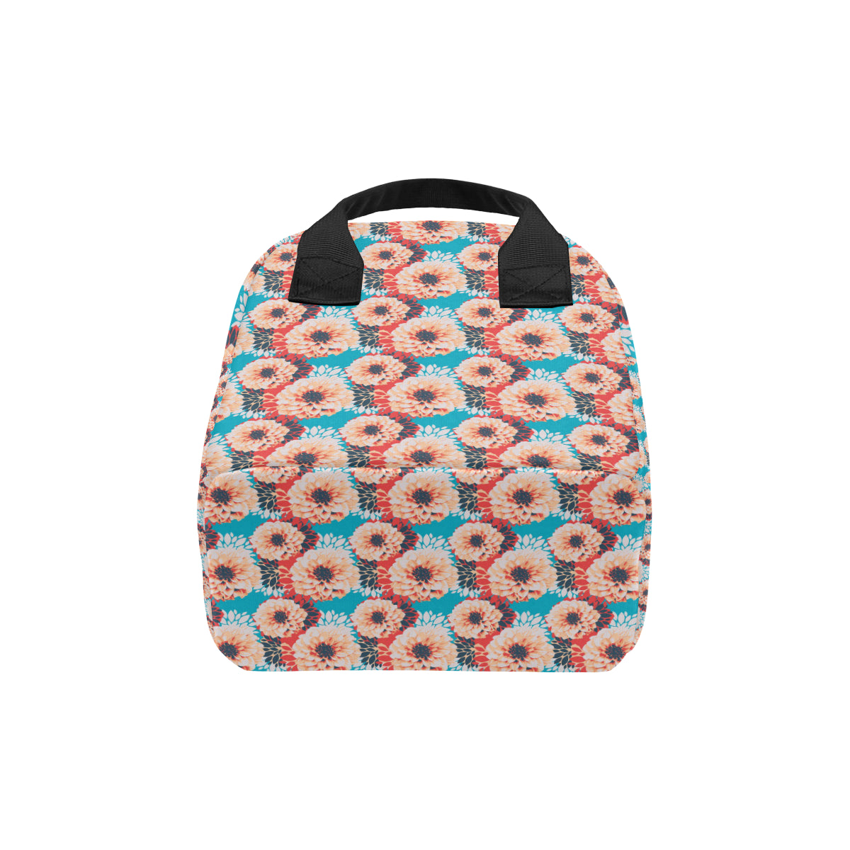 Dahlia Pattern Print Design DH05 Insulated Lunch Bag