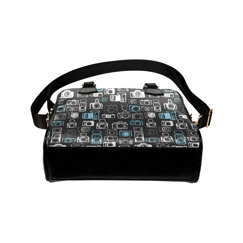 Camera Pattern Print Design 04 Shoulder Handbag