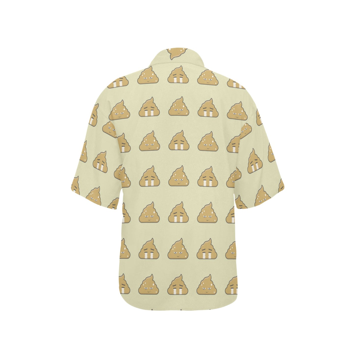 Poop Emoji Pattern Print Design A04 Women's Hawaiian Shirt